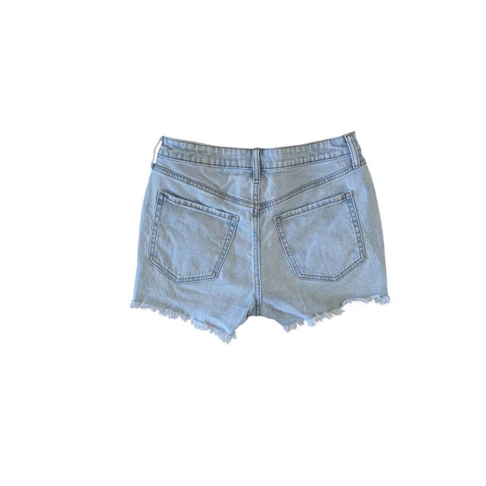 Old Navy Womens Size 6 Light Wash Denim Curvy High-Waisted OG Jean Shorts - Picture 2 of 3